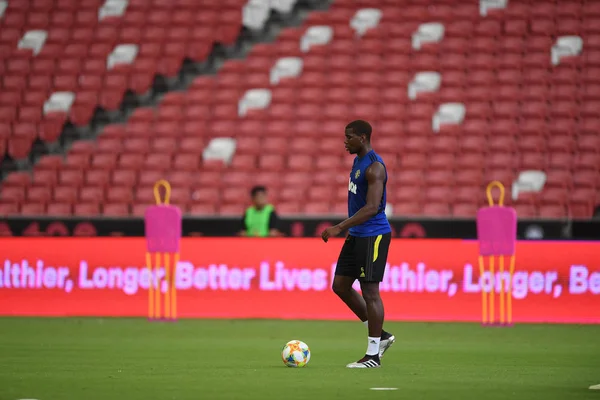 Kallang-Singapur-19jul2019: Paul Pogba #6 hráč Manchesteru u — Stock fotografie