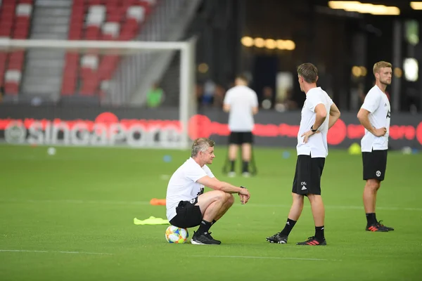 Kallang-Singapur-19jul2019: OLE Gunnar solskjaer Manager Manc — Stock fotografie