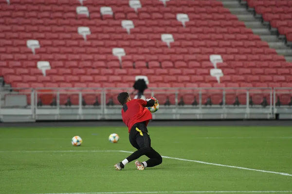 Kallang-Szingapúr-19jul2019: Joel Pereira #40 játékos a Manchester — Stock Fotó