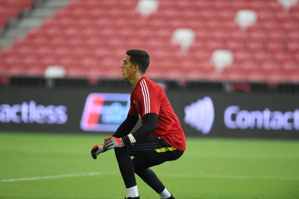 Kallang-Singapur-19jul2019: Joel Pereira #40 gracz mancheste — Zdjęcie stockowe