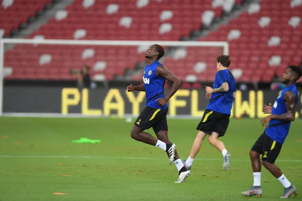 Kallang-Singapur-19jul2019: Paul Pogba #6 zawodnik Manchesteru u — Zdjęcie stockowe