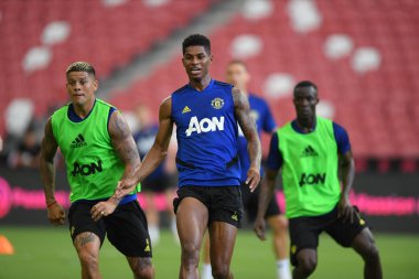 Kallang-singapore-19jul2019:Marcus rashford manche #10 oyuncusu