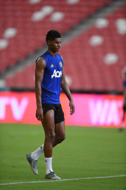 Kallang-singapore-19jul2019:Marcus rashford manche #10 oyuncusu