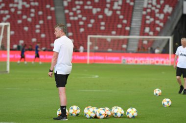 Kallang-singapore-19jul2019:Ole gunnar solskjaer manc yöneticisi