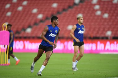 Kallang-singapore-19jul2019:Marcus rashford manche #10 oyuncusu