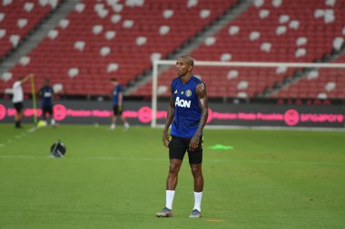 Kallang-singapore-19jul2019:Ashley genç #18 mancheste oyuncusu