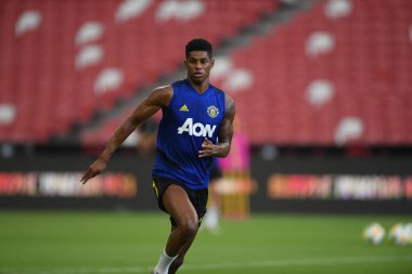 Kallang-singapore-19jul2019:Marcus rashford manche #10 oyuncusu