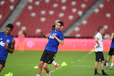 Kallang-singapore-19jul2019:Chris manches #12 oyuncu küçük