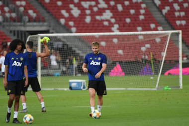  Kallang-singapore-19jul2019:Luke shaw #23 manchester oyuncusu 