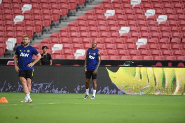 Kallang-singapore-19jul2019:Ashley genç #18 mancheste oyuncusu