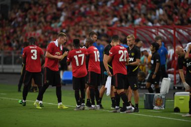 Kallang-Singapur-20jul2019: Manchester United oyuncusu Actio 'da
