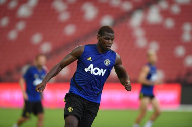 Kallang-singapore-19jul2019:Paul pogba #6 manchester u oyuncusu