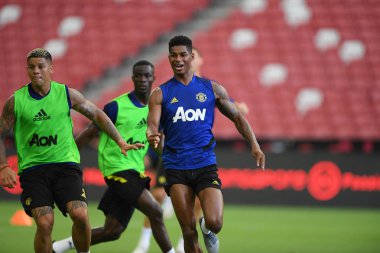 Kallang-singapore-19jul2019:Marcus rashford manche #10 oyuncusu