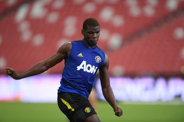 Kallang-singapore-19jul2019:Paul pogba #6 manchester u oyuncusu
