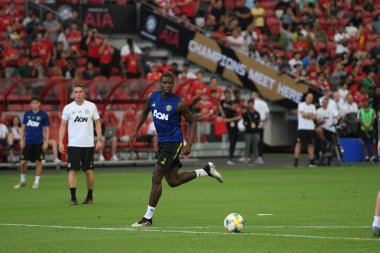 Kallang-singapore-19jul2019:Paul pogba #6 manchester u oyuncusu