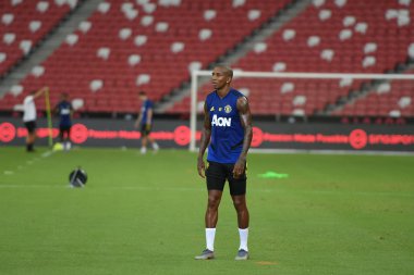 Kallang-singapore-19jul2019:Ashley genç #18 mancheste oyuncusu