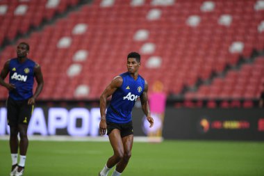 Kallang-singapore-19jul2019:Marcus rashford manche #10 oyuncusu
