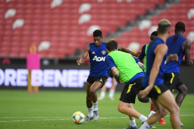 Kallang-singapore-19jul2019:Marcus rashford manche #10 oyuncusu