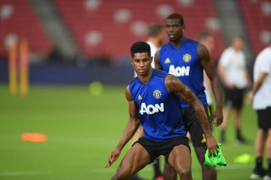 Kallang-singapore-19jul2019:Marcus rashford manche #10 oyuncusu