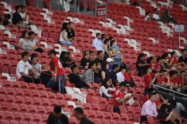 Kallang-singapore-19jul2019:Manchester Unite'in tanımlanamayan hayranı