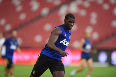 Kallang-singapore-19jul2019:Paul pogba #6 manchester u oyuncusu