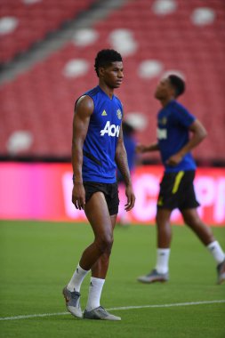 Kallang-singapore-19jul2019:Marcus rashford manche #10 oyuncusu