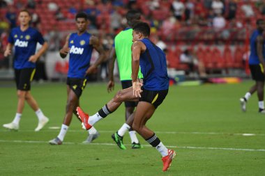 Kallang-singapore-19jul2019:Jesse lingard #14 manchest oyuncusu