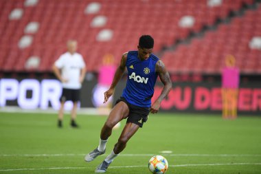 Kallang-singapore-19jul2019:Marcus rashford manche #10 oyuncusu