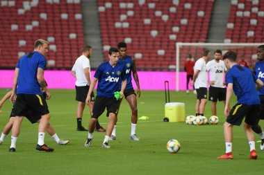 Kallang-singapore-19jul2019:manchester united oyuncusu actio