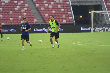 Kallang-singapore-19jul2019:Chris manches #12 oyuncu küçük