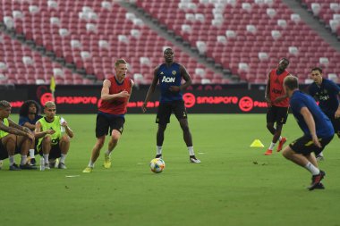 Kallang-singapore-19jul2019:Paul pogba #6 manchester u oyuncusu