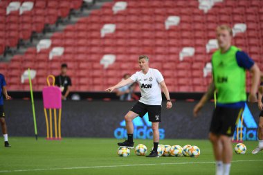 Kallang-singapore-19jul2019:Ole gunnar solskjaer manc yöneticisi