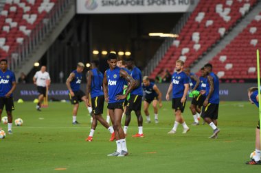 Kallang-singapore-19jul2019:Marcus rashford manche #10 oyuncusu