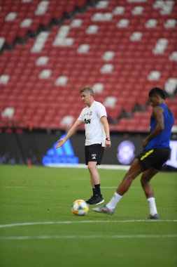 Kallang-singapore-19jul2019:Ole gunnar solskjaer manc yöneticisi