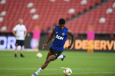 Kallang-singapore-19jul2019:Marcus rashford manche #10 oyuncusu
