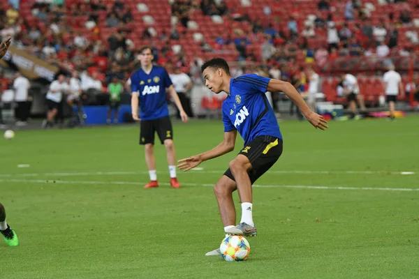 Kallang-singapore-19jul2019: Mason greenwood # 26 player of manche — стоковое фото