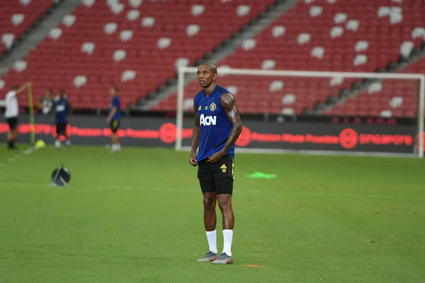 Kallang-Singapur-19jul2019: Ashley Young #18 gracz mancheste — Zdjęcie stockowe