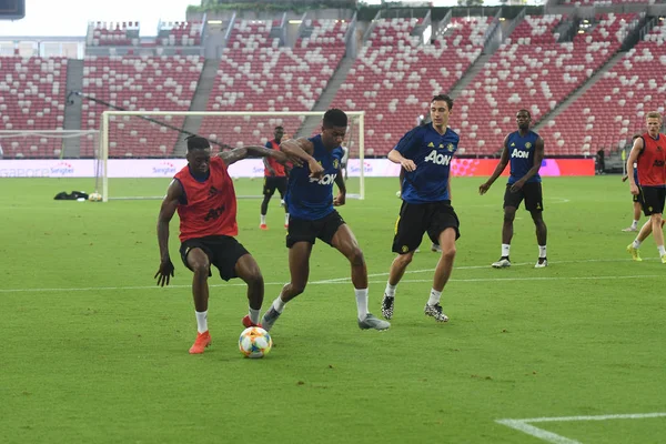 カラン-シンガポール-19jul2019:マーカス・ラッシュフォード#10マンチの選手 — ストック写真