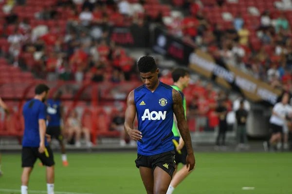 Kallang-singapore-19jul2019:Marcus rashford #10 player of manche — Stock Photo, Image