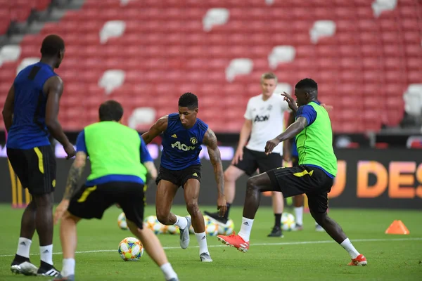 Kallang-singapore-19jul2019: Marcus rashford # 10 player of manche — стоковое фото