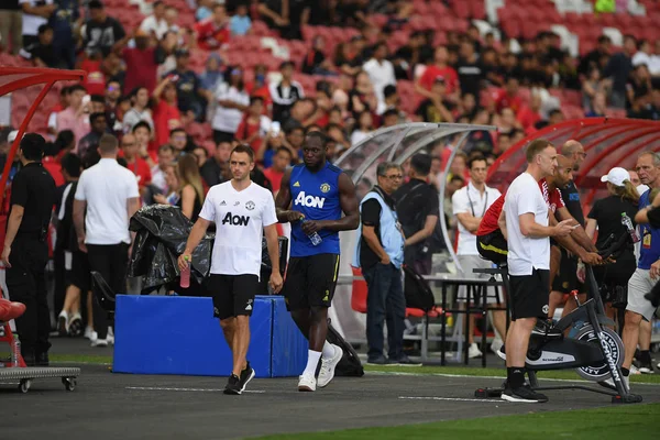 Kallang-singapore-19jul2019:Romelu lukaku #9 player of mancheste — Stock Photo, Image