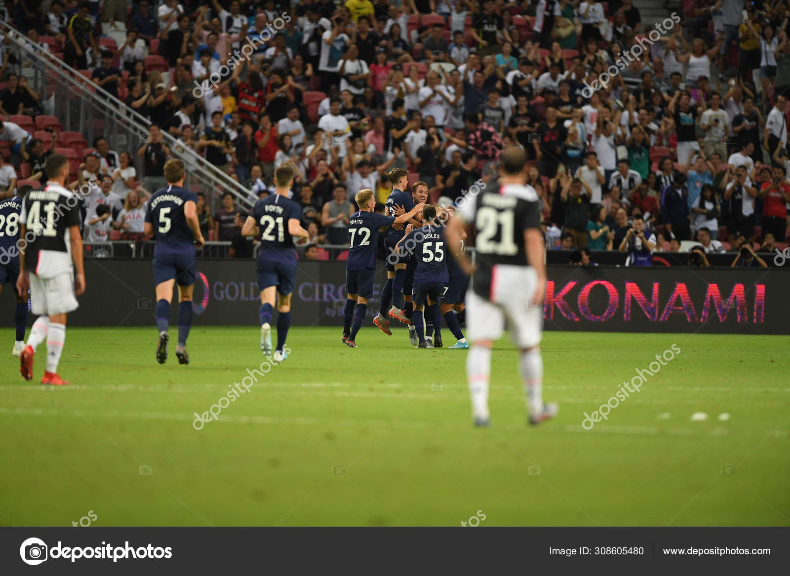 Kallang-Singapore-21jul2019: Player Of Tottenham Hotspur Congratu.