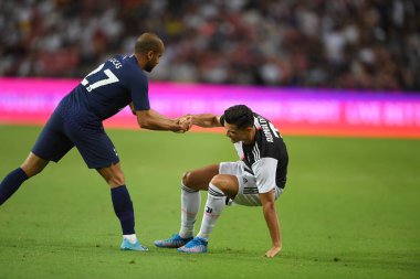 Kallang-singapore-21jul2019: Cristiano ronaldo # 7 Juven oyuncusu