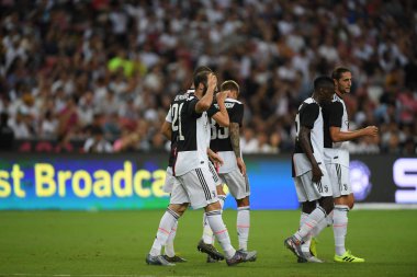 Kallang-Singapur-21 Ocak 2019: Juventus 'un oyuncusu