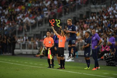 Kallang-singapore-21 Ocak 2019: Vekil hakem yardımcısı