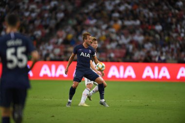 Kallang-singapore-21jul2019: Harry Kane # 10 Tottenham oyuncusu