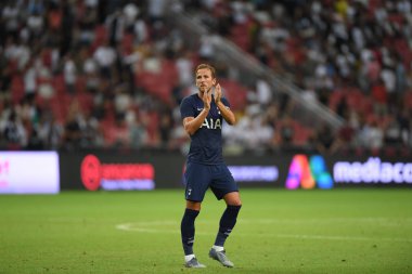 Kallang-singapore-21jul2019: Harry Kane # 10 Tottenham oyuncusu