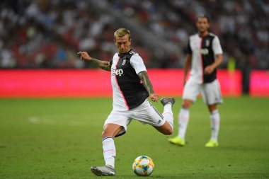 Kallang-singapore-21jul2019: Juventus 'un oyuncusu 