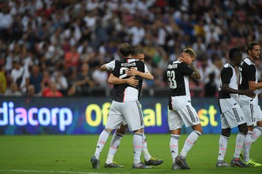 Kallang-Singapur-21 Ocak 2019: Juventus 'un oyuncusu