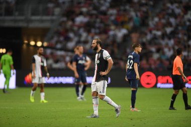 Kallang-singapore-21jul2019: Leonardo Bonucci # 19 Juven oyuncusu